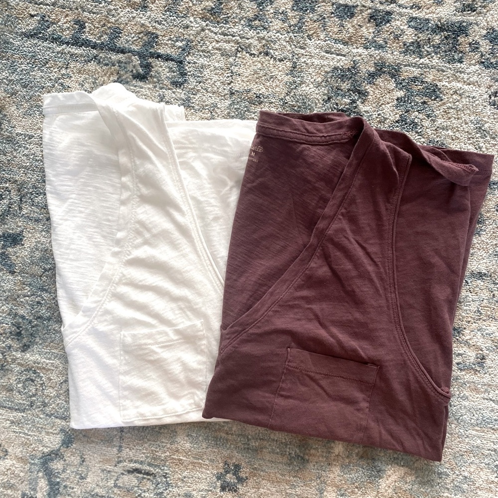 Madewell v-neck tanks
